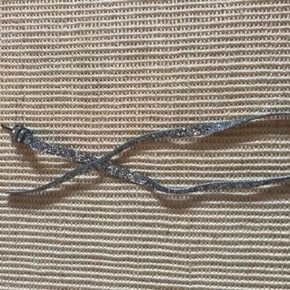 J. Crew Silver Sparkle Belt